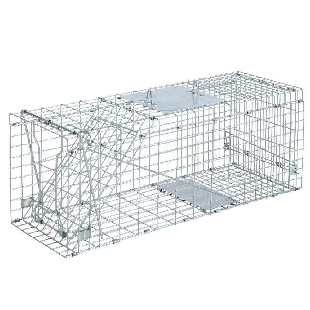 pet-care-humane-animal-trap-cage-66-x-23-x-25cm-silver-giantz-19130359152800